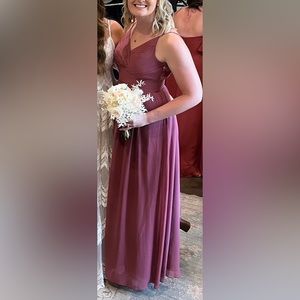 Azazie dress size 6 Desert Rose